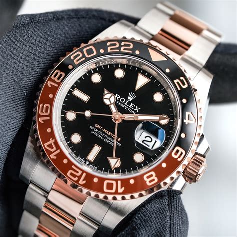 rolex gmt master rootbeer rose gold|rolex yacht master root beer.